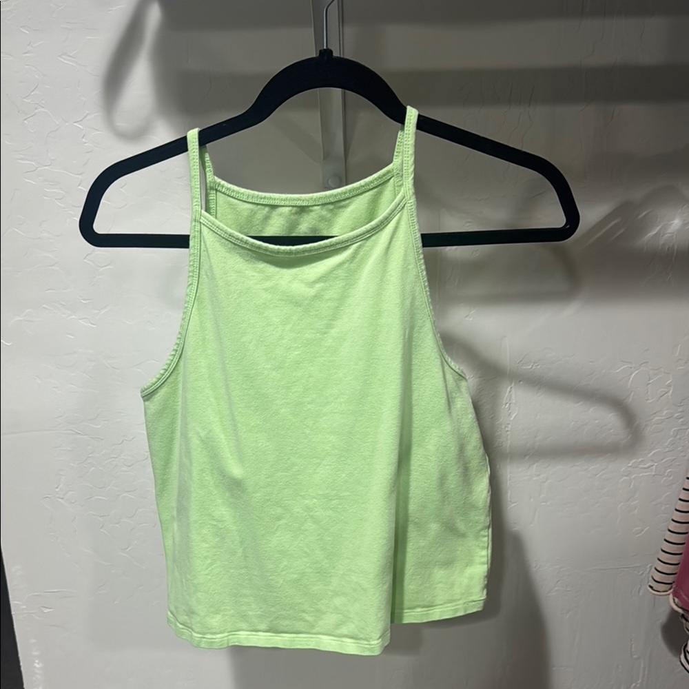 Torrid Green Sleeveless Crop Tank Top